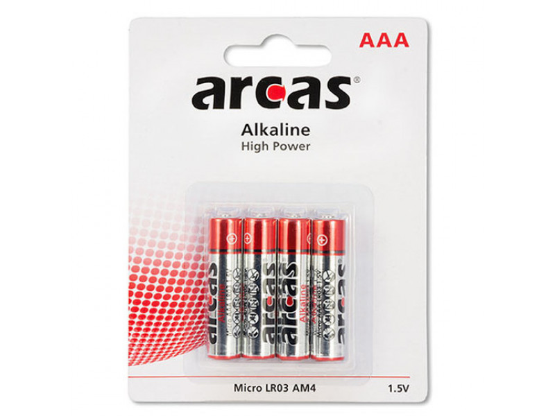 Batterie Arcas Alkaline Micro AAA (4 St.)