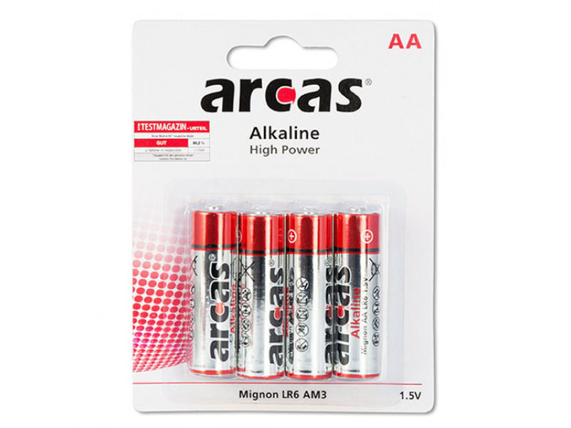 Batterie Arcas Alkaline Mignon AA (4 St.)