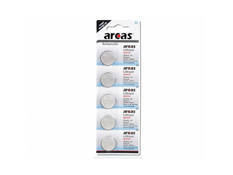 Batterie Arcas Lithium Special CR2032 (5 St.)