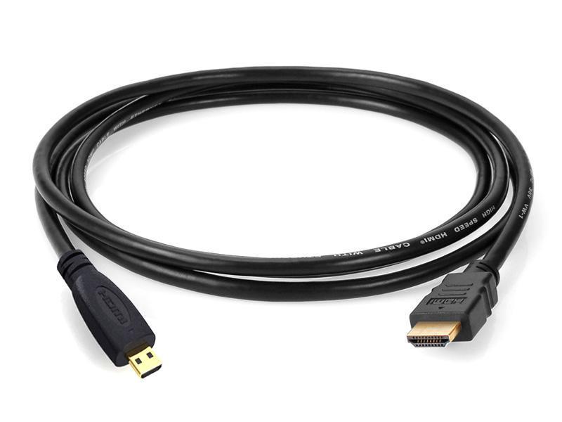 Reekin HDMI auf Micro-HDMI Kabel - 1,0 Meter (High Speed with Ethernet)