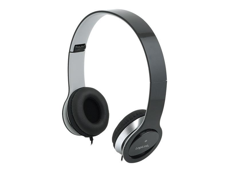 LogiLink Stereo High Quality Headset Schwarz (HS0028)