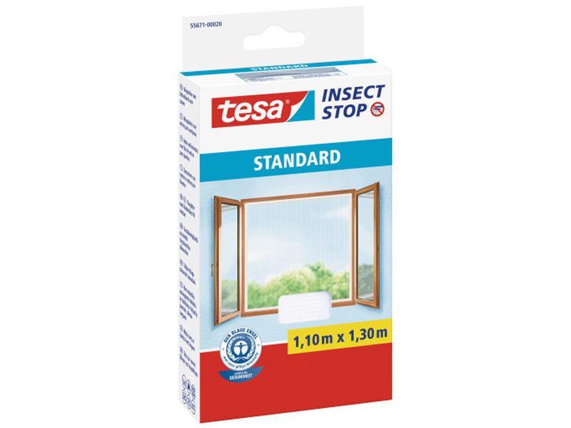 Tesa Insect Stop Fliegengitter Standard 1,1m x 1,3m (Weiss)