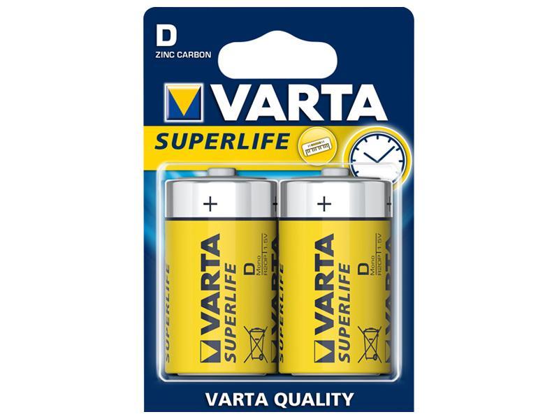 Batterie Varta Superlife R20 Mono D (2 St.)