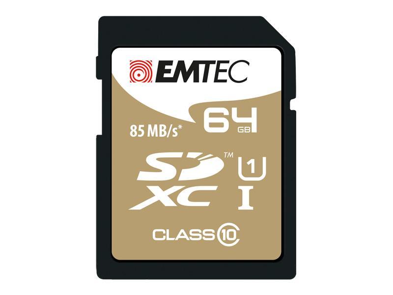 SDXC 64GB Emtec CL10 EliteGold UHS-I 85MB/s Blister