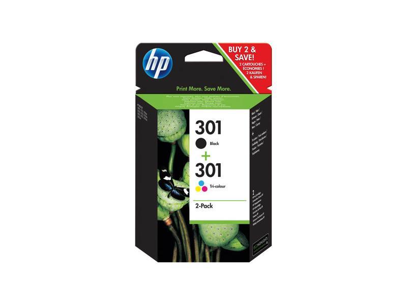 HP Tintenpatrone - 301 - N9J72AE - Multipack 2er Pack - CMYK N9J72AE