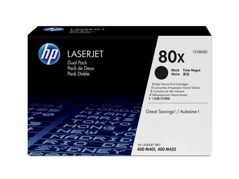 HP 80X Laserpatrone 13800 Seiten Schwarz CF280XD