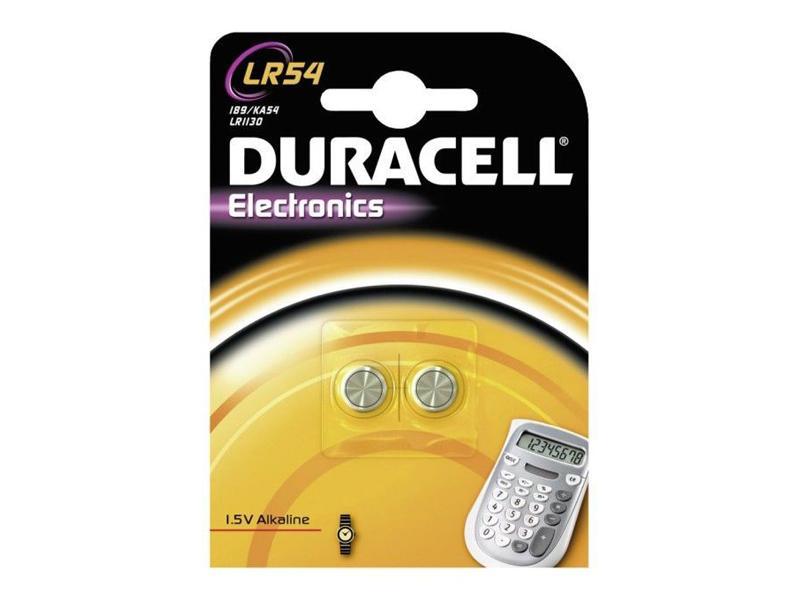 Batterie Duracell Knopfzelle LR54 (AG10) (2 St.)