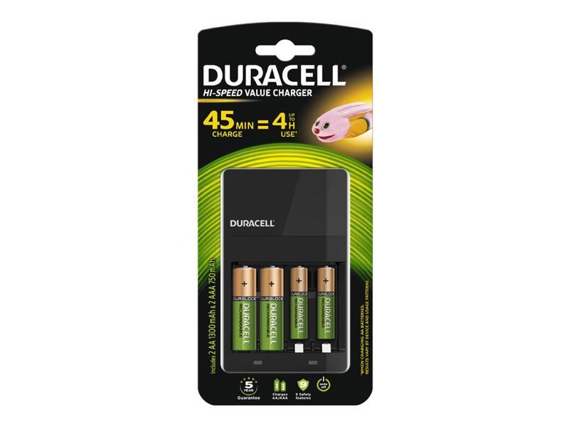 Duracell Universal Ladegerät CEF14, inkl. je 2 AA/AAA