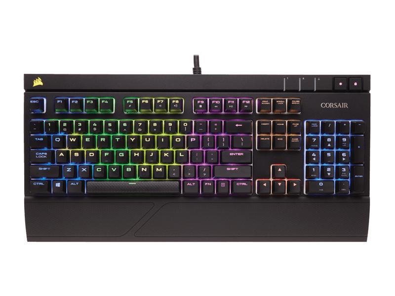 Keyboard Corsair Gaming Keyboard STRAFE RGB - Cherry MX Red (DE Layout) CH-9000227-DE