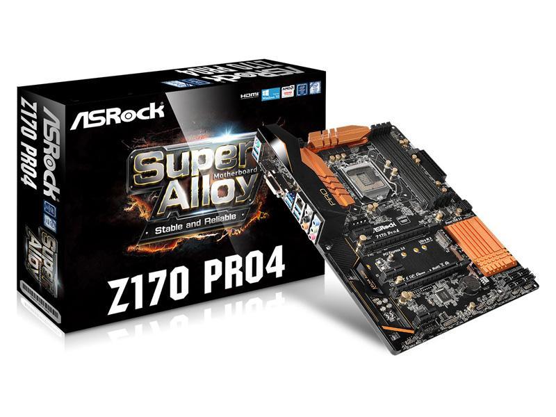 Mainboard ASROCK Z170 Pro4 90-MXGZG0-A0UAYZ