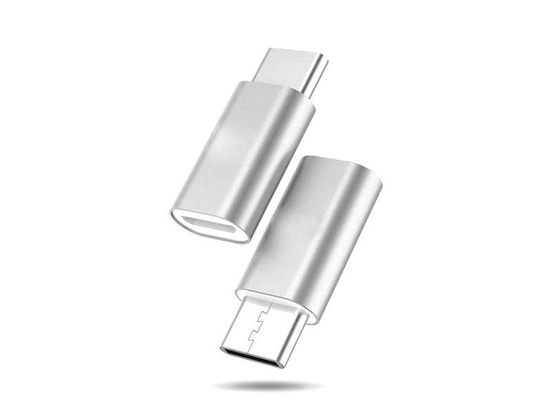 USB Type-C - USB Micro Adapter (Silber)