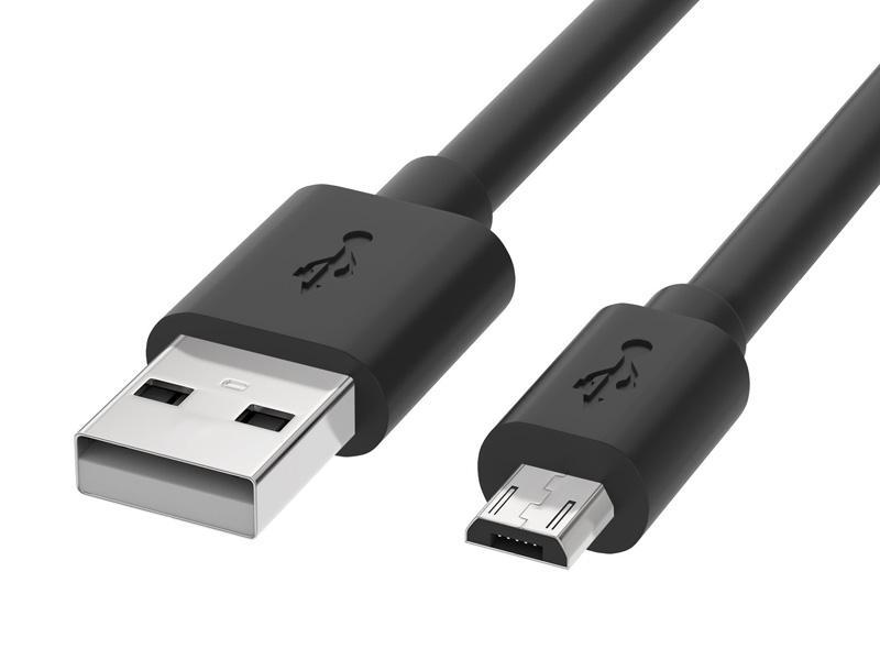 Reekin Kabel (USB-MicroUSB) 2 Meter (Schwarz)