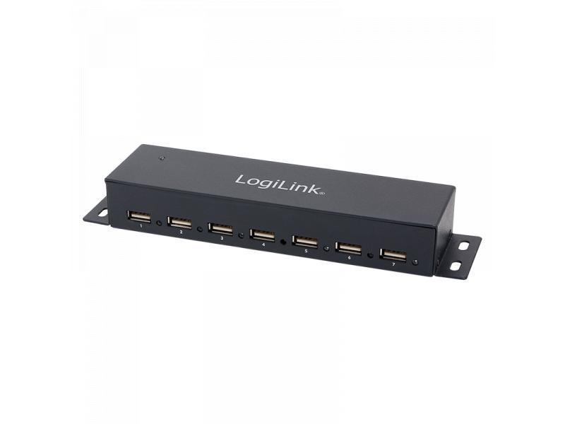 Logilink USB 2.0 HUB, 7-Port, Metall (UA0148)