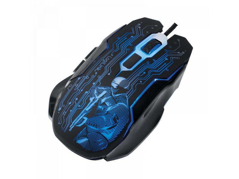 Logilink USB Gaming-Maus, 2400 dpi, Schwarz (ID0137)