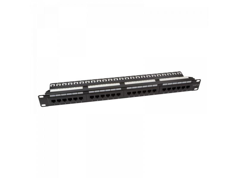 Logilink CAT6 Patch Panel 19 24-Port ungeschirmt, RAL 9005 (NP0004A)