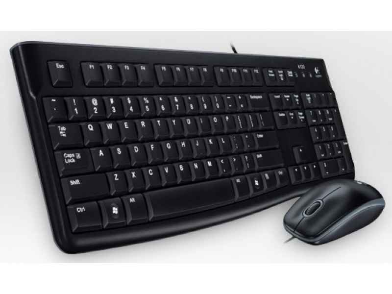 Logitech Desktop MK120 - DE USB QWERTZ Deutsch Schwarz 920-002540