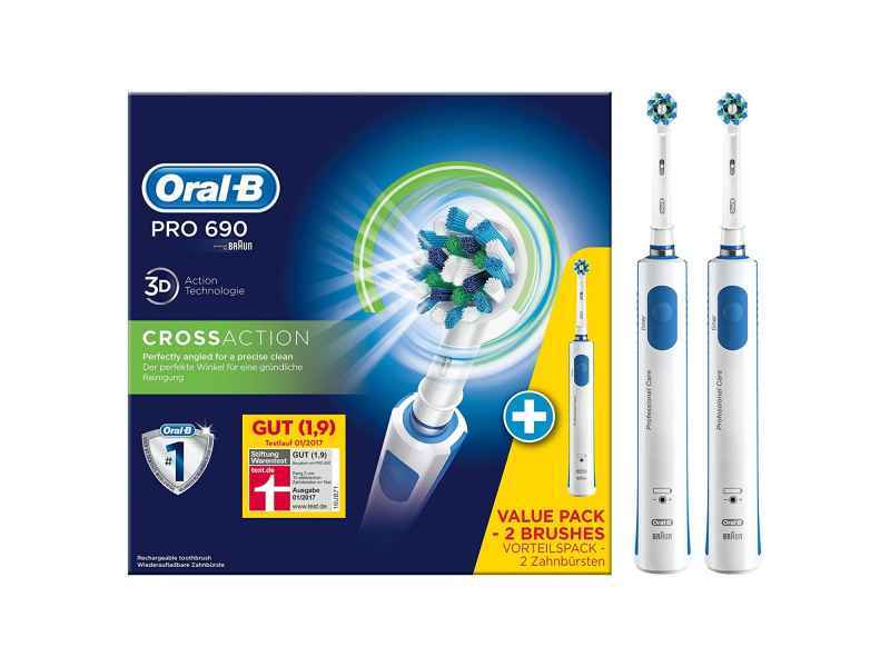 Oral-B Zahnbürste PRO 690 CrossAction Bonuspack