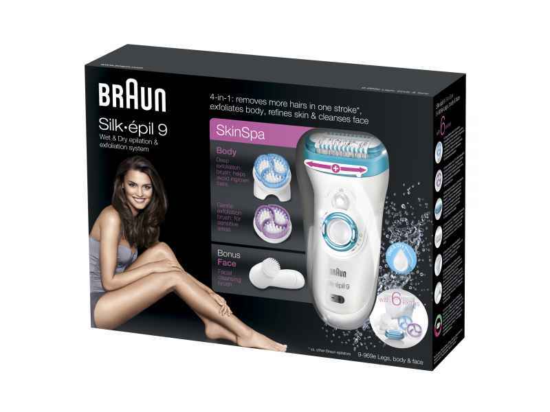 Braun Silk-epil 9-969e SkinSpa Wet und Dry Akku Epiliergerät inkl 9969