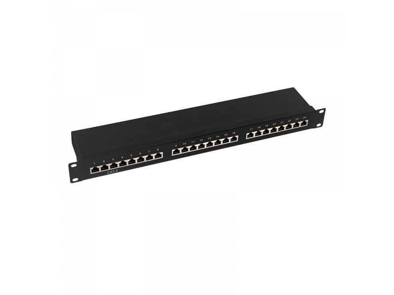 Logilink Verteilerfeld 19 Schrankeinau Cat.6, STP 24 Ports EconLine NP0055