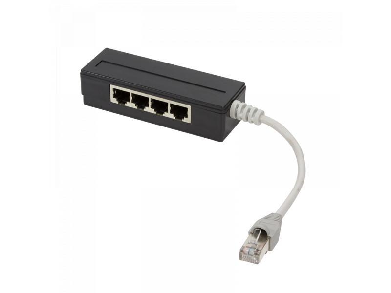 Logilink 5 Port RJ45 Splitter, geschirmt, mit 15 cm Kabel (MP0032)