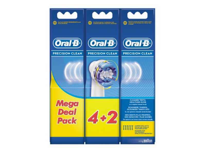 Oral-B Precision Clean Aufsteckbürsten Ersatzbürsten 4+2