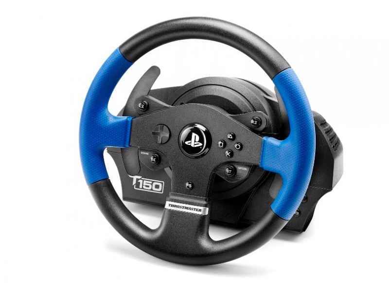 ThrustMaster T150 Force Feedback Lenkrad + Pedale PC - PlayStation 4 - Playstation 3 Schwarz - Blau