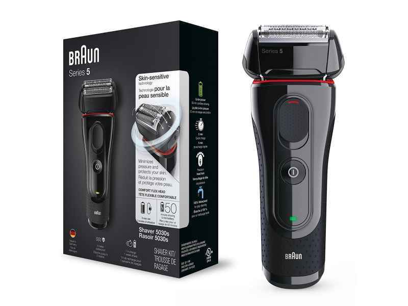 Braun Rasierer 5030s Series 5 Schwarz/Rot