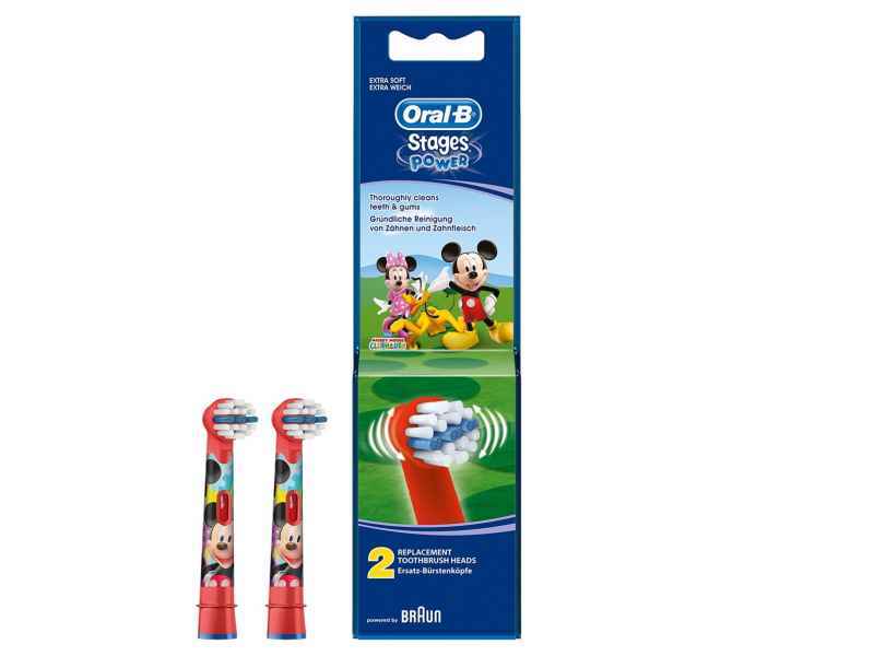 Oral-B Stages Power EB10k Ersatzbürsten Micky Mouse  (2 Stück)