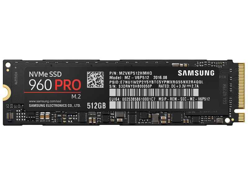 Samsung 960 PRO 512GB M.2 PCI Express 3.0 MZ-V6P512BW