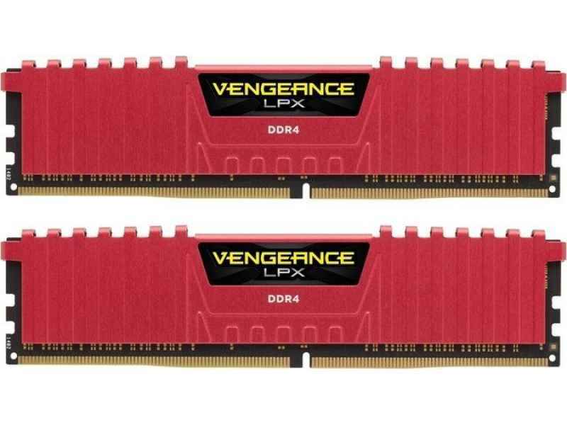 Corsair Vengeance LPX - Rot - DDR4 - 2 x 8 GB CMK16GX4M2B3200C16R