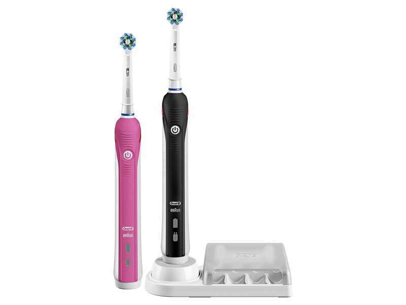 Oral-B Zahnbürste Smart 4 4900 2x (Pink + Schwarz)