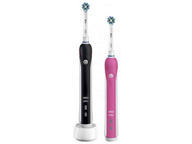 Oral-B Zahnbürste PRO 2 2950N 2x Stücke - Schwarz + Rose