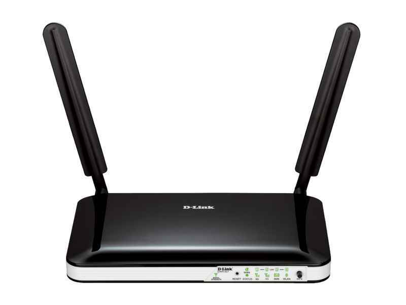 D-Link Einzelband (2,4GHz) Ethernet 3G 4G Schwarz-Weiß Router DWR-921/E