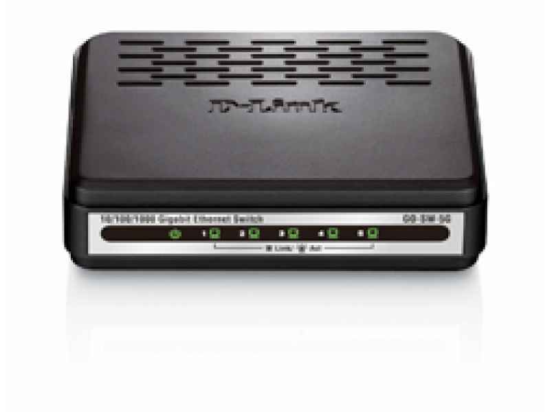 D-Link Schwarz - Switch - Kupferdraht 1 Gbps - 5-Port 3 HE - Extern GO-SW-5G/E