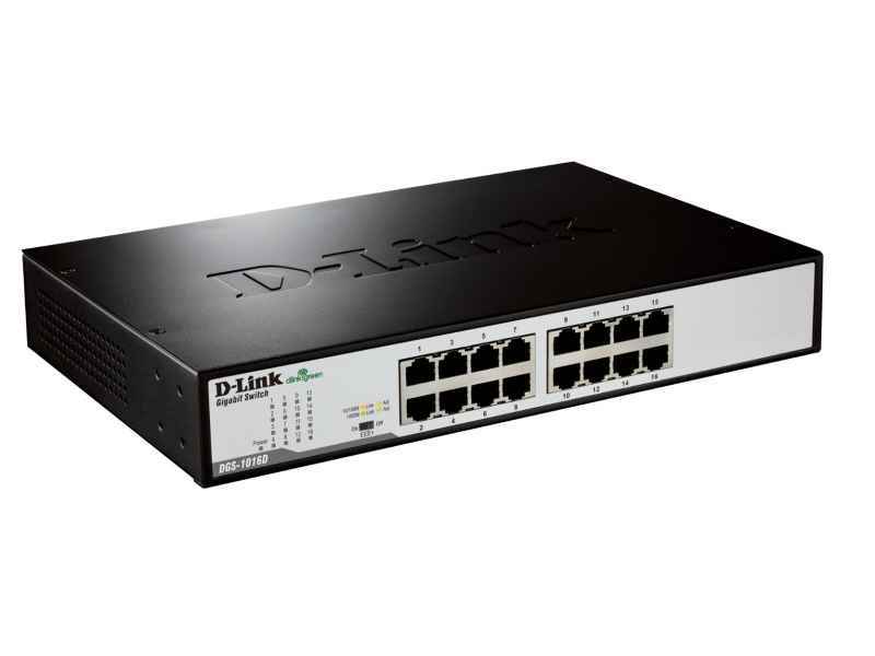 D-Link Switch - Kupferdraht 1 Gbps - 16-Port 3 HE - Rack-Modul DGS-1016D/E