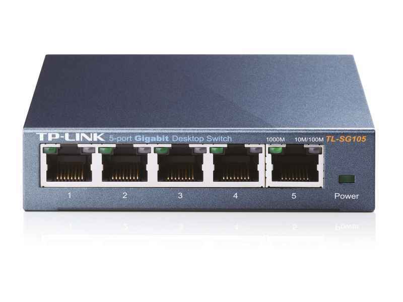 TP-LINK 5-Port Metal Gigabit Switch - Switch - nicht verwaltet TL-SG105