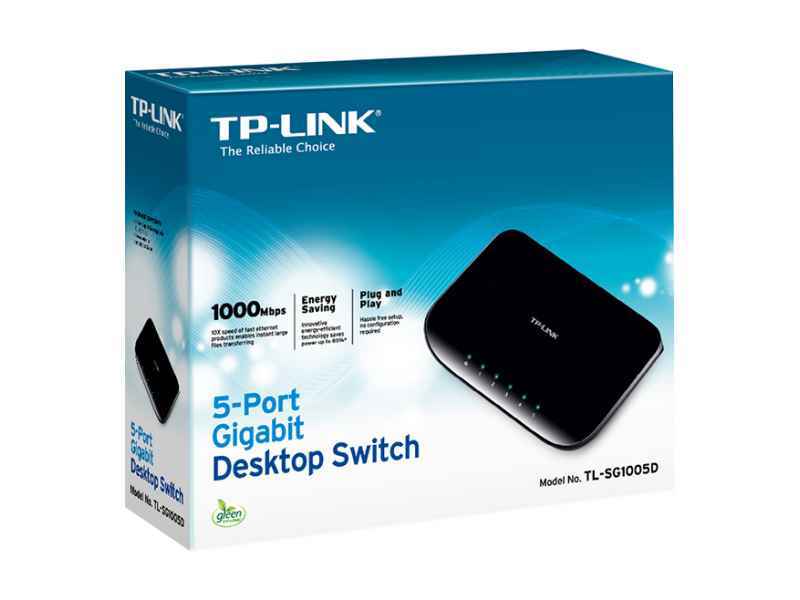 TP-LINK V6 - Switch - 5 x 10/100/1000 TL-SG1005D