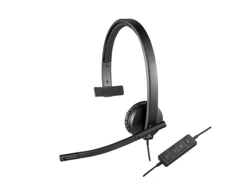 Logitech H570e Monophon Kopfband Schwarz Headset 981-000571