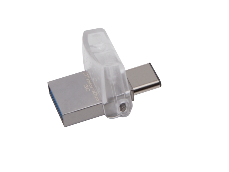 Kingston DataTraveler microDuo 3C Silber USB-Stick DTDUO3C/128GB