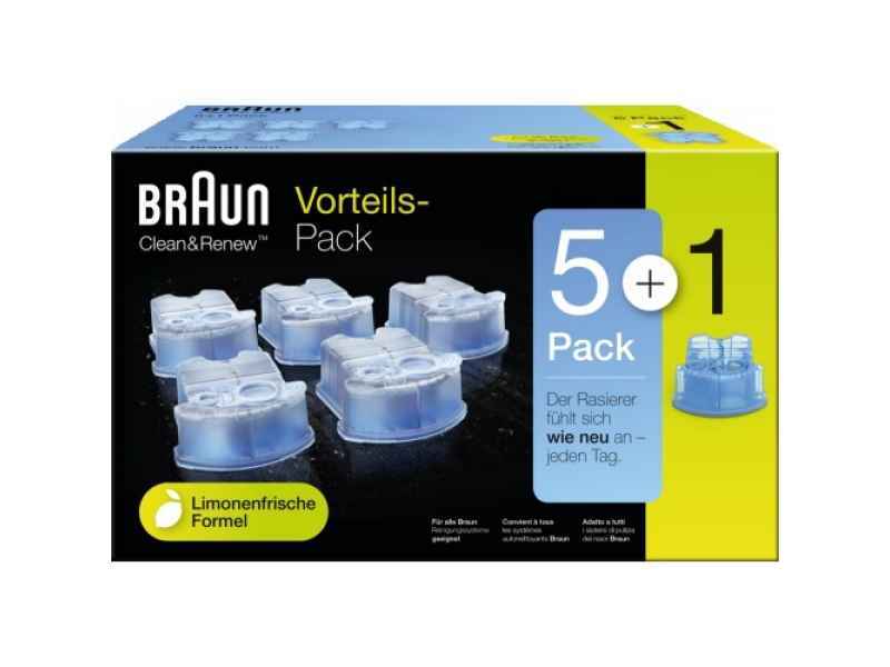 Braun Clean & Renew Reinigungskartuschen CCR 5+1 Pack