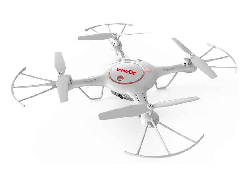 Quad-Copter SYMA X5UW-D 2.4G 4-Kanal FPV mit Gyro+720P Wifi Kamera (Weiss)