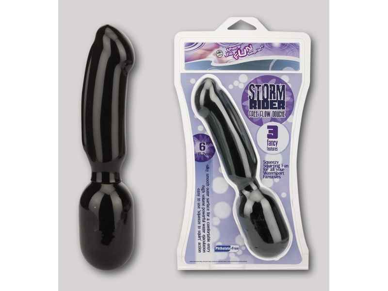 STORM RIDER 6ZOLL PVC DOUCHE, INTIMDUSCHE, SCHWARZ, 15, 2CM