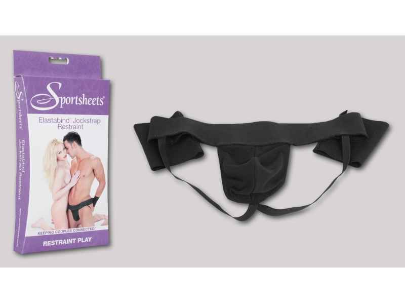 ELASTABIND JOCKSTRAP RESTRAINT, PENIS-HODENHALTER & HANDFESSE