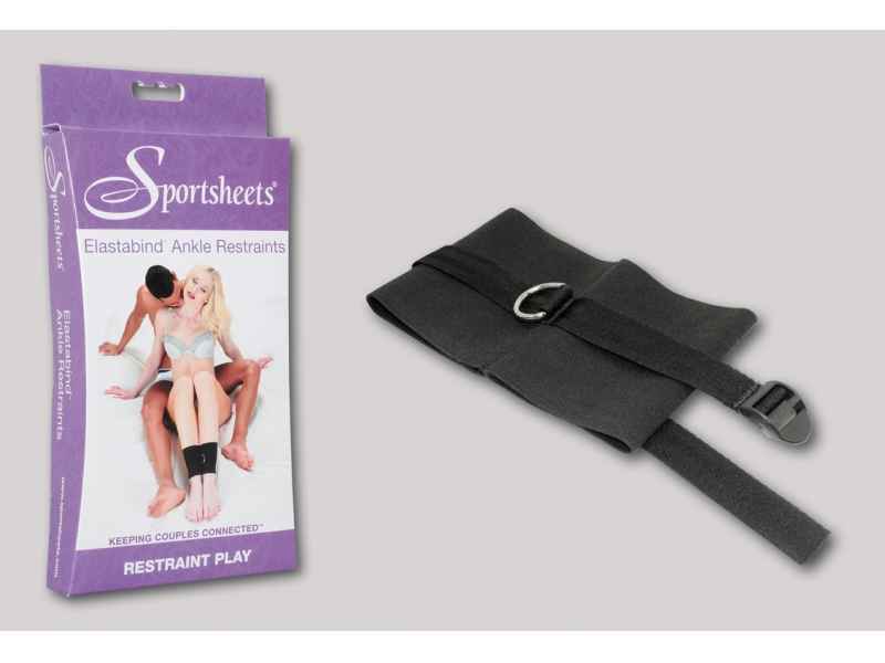 ELASTABIND ANKLE RESTRAINTS, ELATISCHE FUSSFESSEL, SCHWARZ