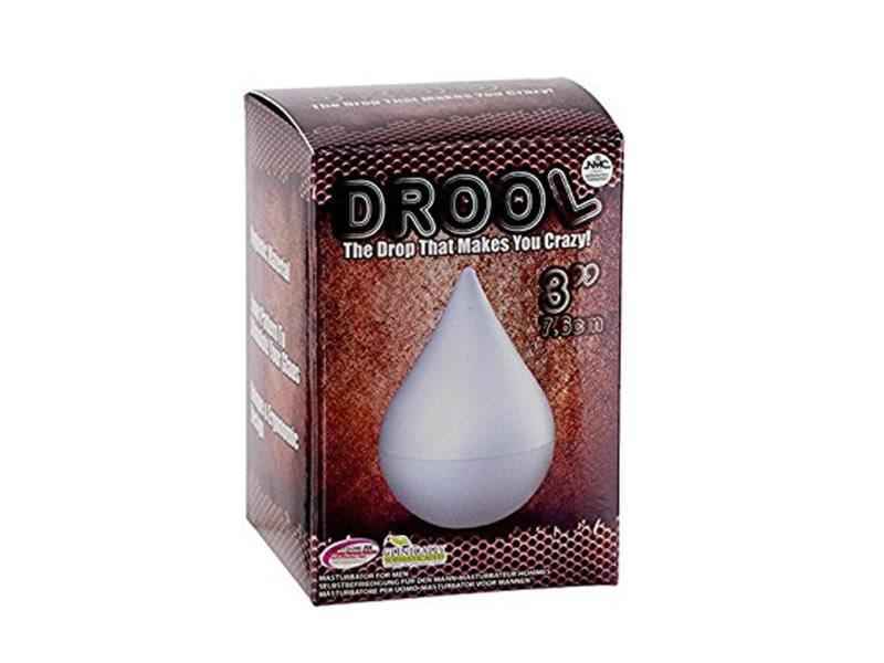 DROOL MINI 3ZOLL MASTURBATOR, TPR, CLEAR, 7, 6CM