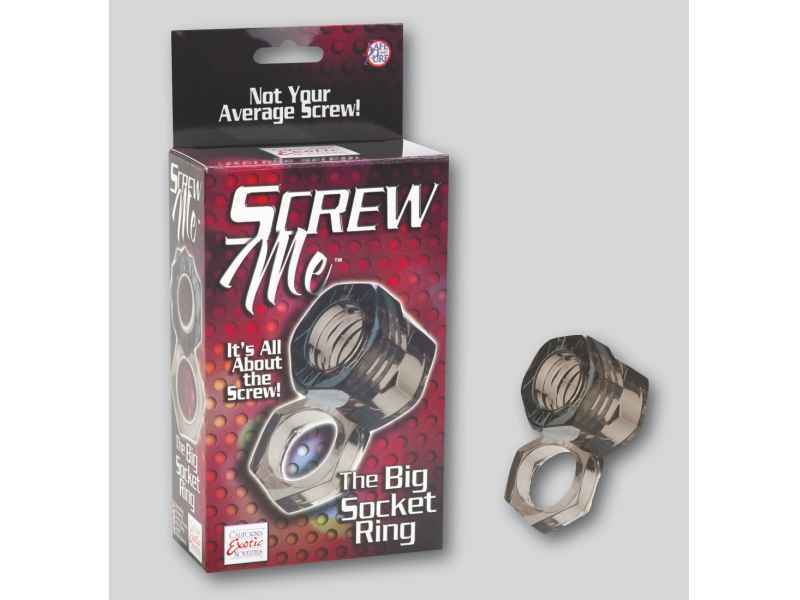 SCREW ME THE BIG SOCKET RING, SMOKE, 4, 5CM X 8, 3CM X 3, 8CM