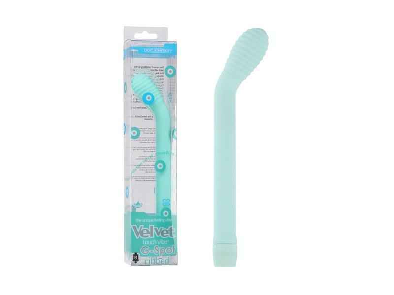 VELVET TOUCH G-SPOT VIBE, WASSERFEST, RIBBED, MINT, 15, 8CM