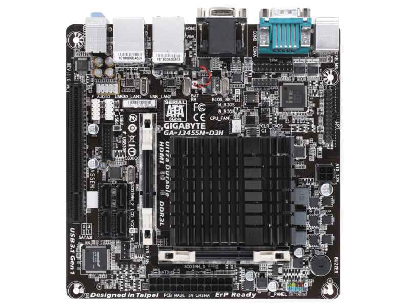 Gigabyte (rev. 1.0) BGA 1296 Mini ITX GA-J3455N-D3H