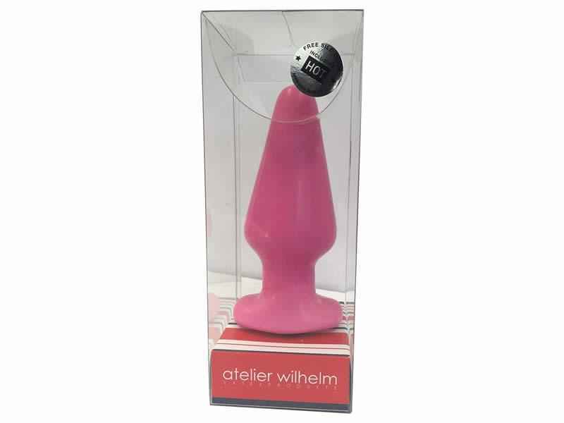 Atelier Wilhelm Butt Plug medium, pink, 5.5 x 13 cm