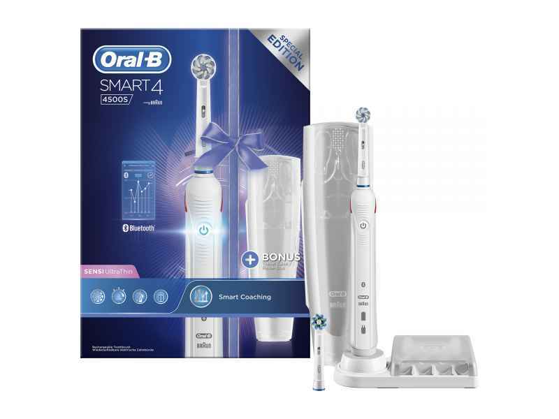 Oral-B Smart 4 4500S Sensi Ultrathin Weiß SPECIAL EDITION